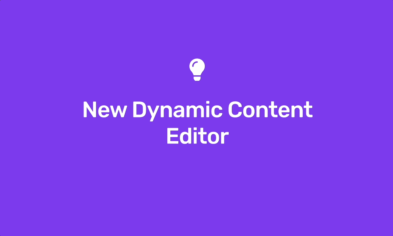 New content editor