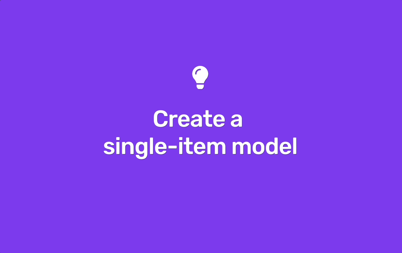 Add-single-item-model