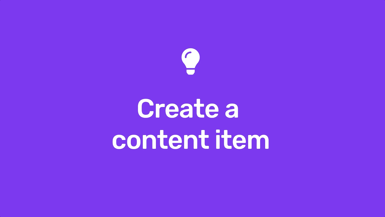 create item
